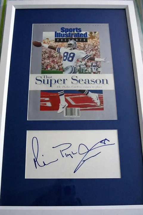 MichaelIrvinSIFramed - AutographsForSale.com