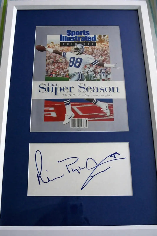 MichaelIrvinSIFramed - AutographsForSale.com