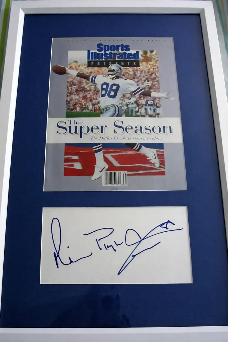 MichaelIrvinSIFramed - AutographsForSale.com