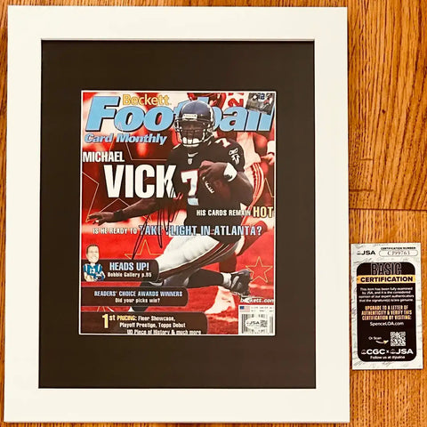 MichaelVickBeckettFramedJSA - AutographsForSale.com