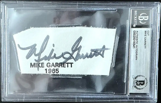 Mike Garrett autographed cut signature BAS Heisman USC Trojans - AutographsForSale.com
