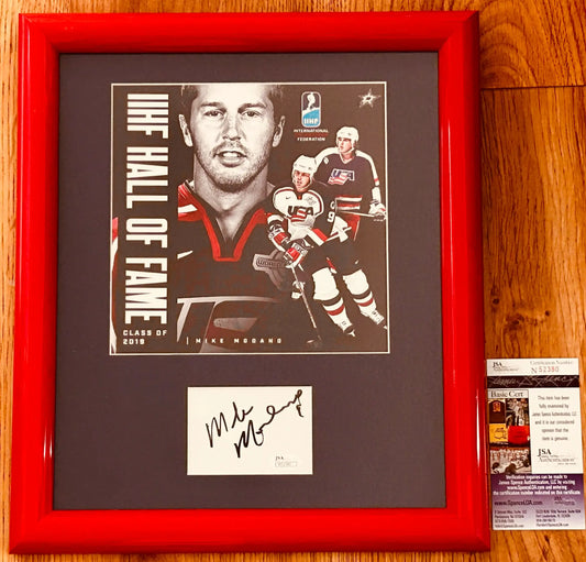 Mike Modano autograph framed with USA Hockey HOF photo JSA - AutographsForSale.com
