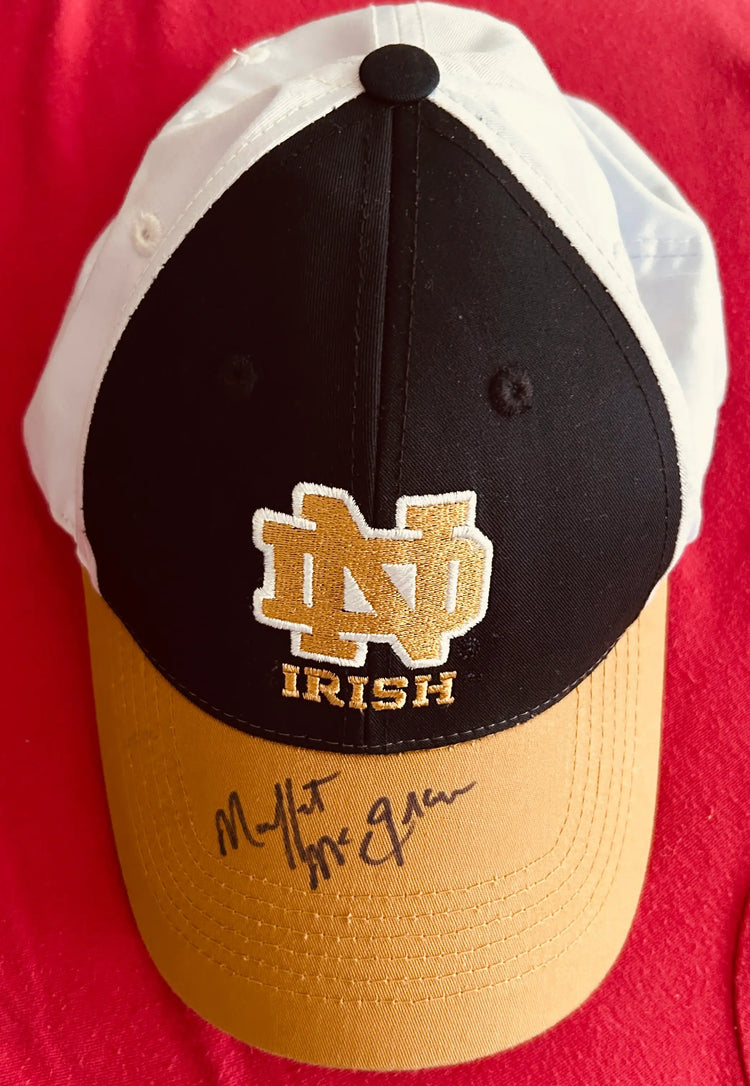 MuffetMcGrawNotreDameCap - AutographsForSale.com