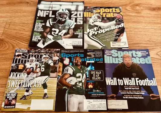5 NY Jets ESPN & Sports Illustrated magazines Darrelle Revis - AutographsForSale.com