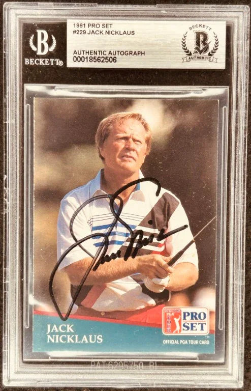 1991 Pro Set golf 286 signed card set Jack Nicklaus Arnold Palmer Sam Snead Payne Stewart - AutographsForSale.com