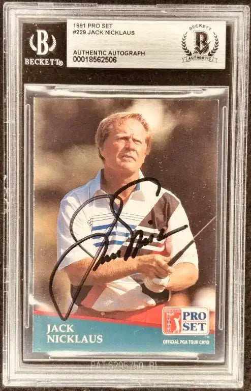 1991 Pro Set golf 286 signed card set Jack Nicklaus Arnold Palmer Sam Snead Payne Stewart - AutographsForSale.com
