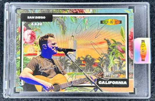 O.A.R. complete group signed 2026 San Diego 3 Decades Tour exclusive promo card - AutographsForSale.com