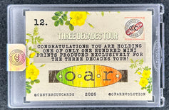 O.A.R. complete group signed 2026 San Diego 3 Decades Tour exclusive promo card - AutographsForSale.com