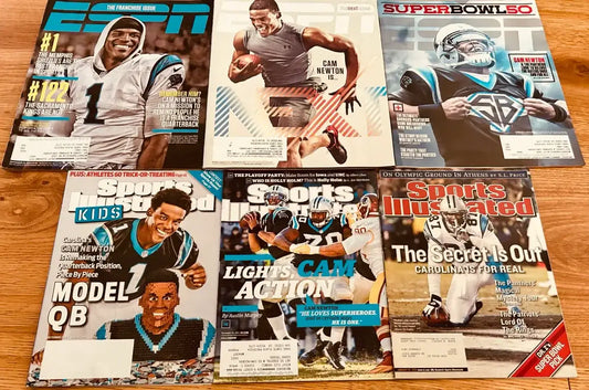 6 Carolina Panthers ESPN Sports Illustrated SI Kids issues Cam Newton - AutographsForSale.com