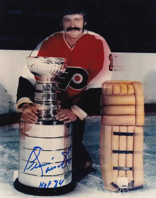 Bernie Parent signed Flyers 8x10 Stanley Cup photo HOF 84 - AutographsForSale.com