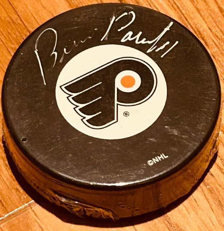 Bernie Parent autographed Philadelphia Flyers puck - AutographsForSale.com