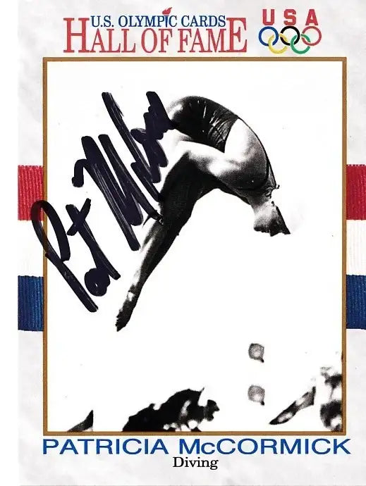 Patricia McCormick autographed 1991 USA Olympic Hall of Fame diving card - AutographsForSale.com