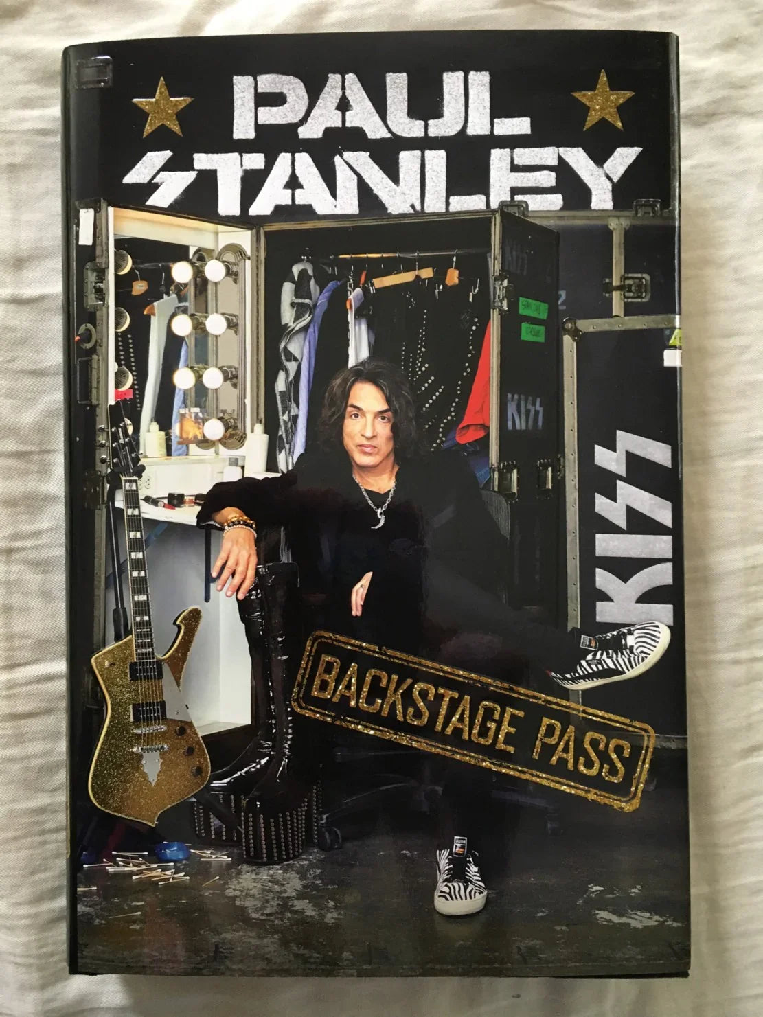 Paul Stanley signed KISS Backstage Pass 1st edition book - AutographsForSale.com