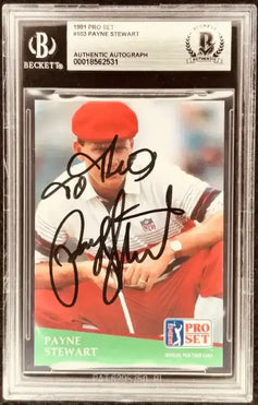 1991 Pro Set golf 286 signed card set Nicklaus Palmer Snead Payne Stewart - AutographsForSale.com