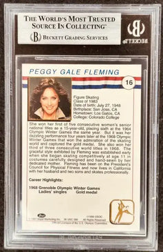 Peggy Fleming signed 1991 US Olympic Hall of Fame ice skating card BAS slab - AutographsForSale.com