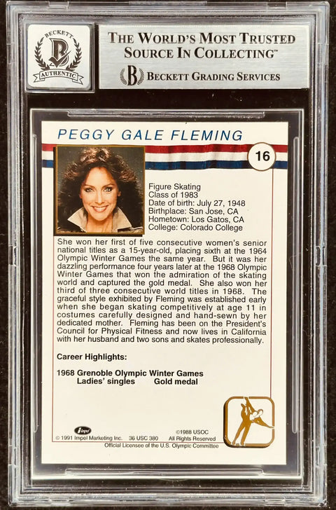 PeggyFlemingBAS10Back - AutographsForSale.com