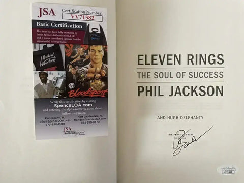 PhilJacksonBookTitlePageSigJSA - AutographsForSale.com