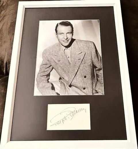 Ralph Bellamy autograph framed w/ 8x10 photo JSA Trading Places - AutographsForSale.com