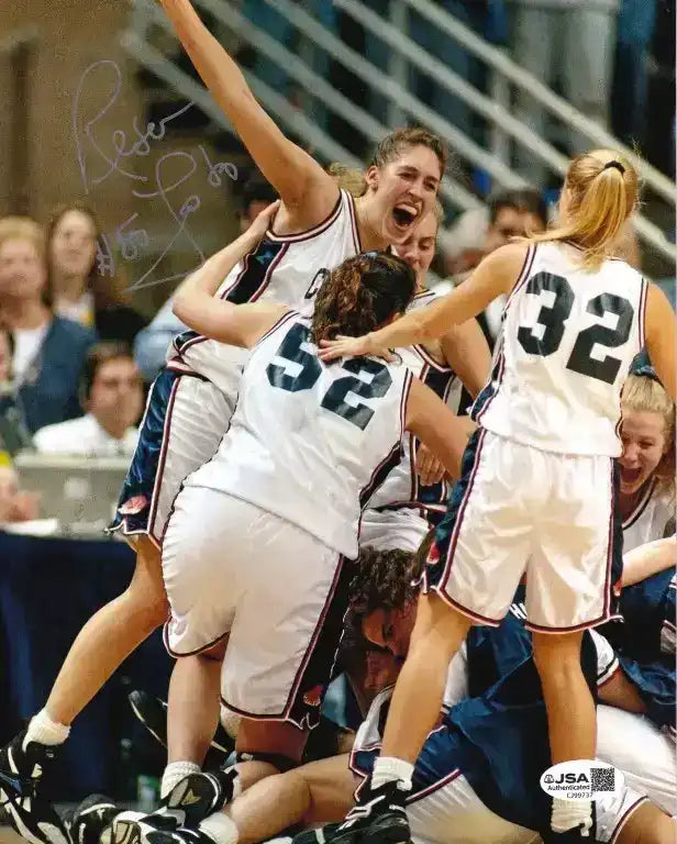RebeccaLobo8x10TeamCelebration - AutographsForSale.com