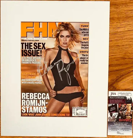RebeccaRomijnFHMCoverJSA - AutographsForSale.com