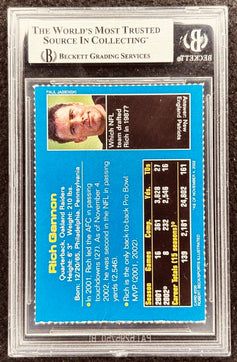 Rich Gannon signed Raiders 2003 SI for Kids card BAS slab - AutographsForSale.com