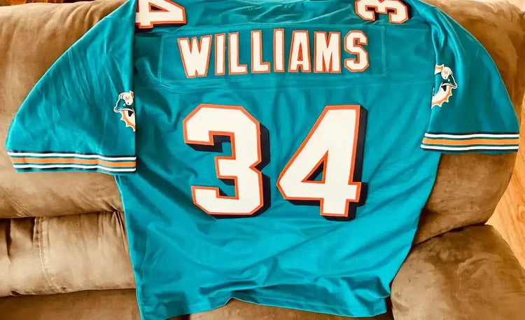 Ricky Williams Dolphins NFL Pro Line aqua XL jersey NEW - AutographsForSale.com