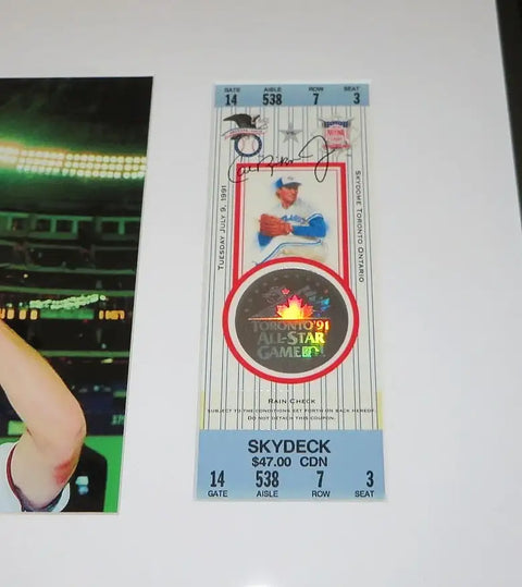 Cal Ripken signed 1991 All-Star Game Ticket custom framed w/ photo JSA Orioles - AutographsForSale.com