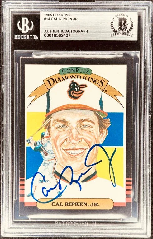 Cal Ripken autographed Orioles 1985 Donruss Diamond King card BAS - AutographsForSale.com