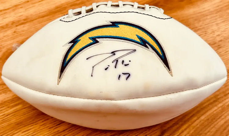 Philip Rivers autographed San Diego Chargers football JSA - AutographsForSale.com