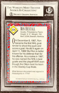 Ron Hextall signed Flyers 1991 SI for Kids card BAS slab - AutographsForSale.com