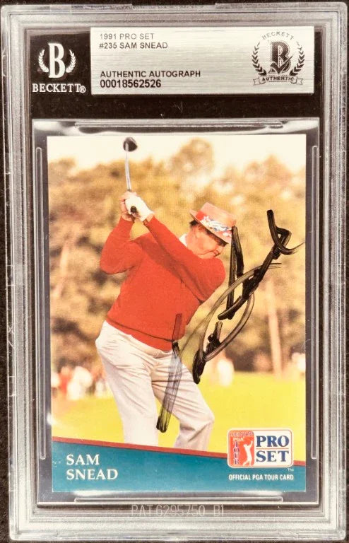 1991 Pro Set golf 286 signed card set Jack Nicklaus Arnold Palmer Sam Snead Payne Stewart - AutographsForSale.com