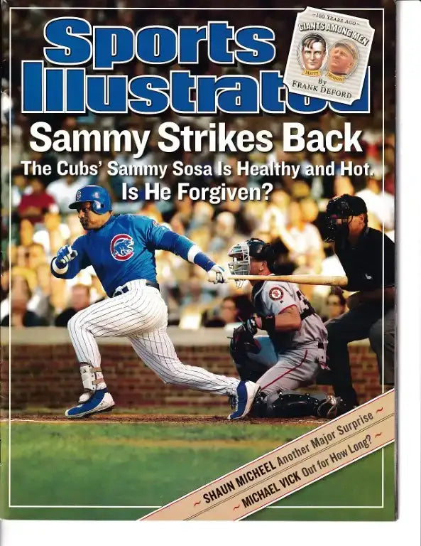 Sammy Sosa Chicago Cubs 2003 Sports Illustrated NO LABEL - AutographsForSale.com
