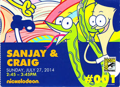 Sanjay & Craig cast signed 2014 SDCC poster Tony Hale Chris Hardwick Maulik Pancholy - AutographsForSale.com