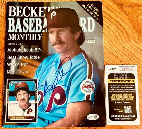 SchmidtBeckettCoverJSA - AutographsForSale.com