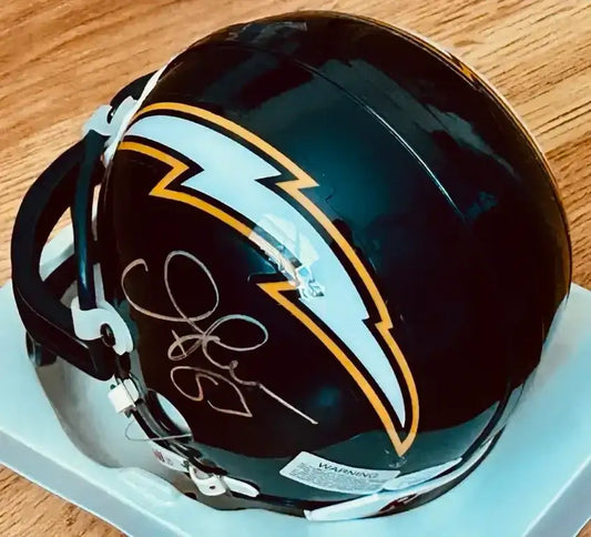 Junior Seau autographed San Diego Chargers mini helmet JSA - AutographsForSale.com