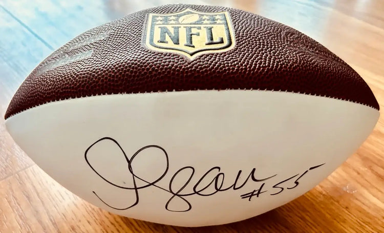 Junior Seau autographed Wilson NFL white panel football JSA Chargers - AutographsForSale.com