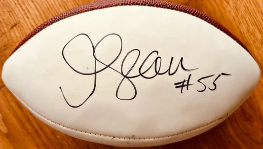 Junior Seau autographed Wilson NFL white panel football JSA Chargers - AutographsForSale.com