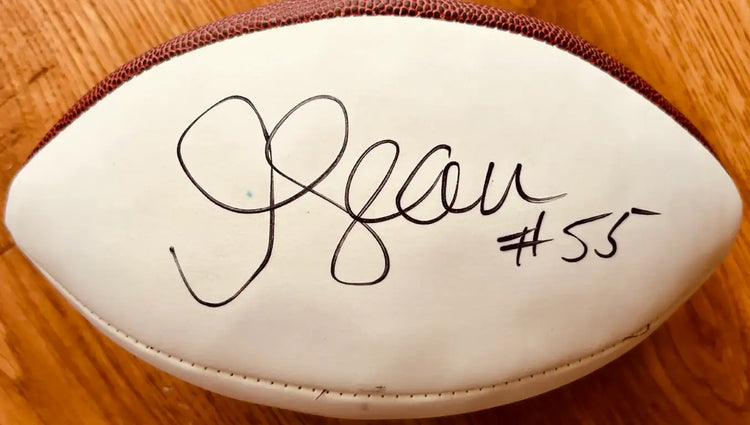 Junior Seau autographed Wilson NFL white panel football JSA Chargers - AutographsForSale.com