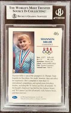 Shannon Miller signed 1992 US Olympic Hopefuls card BAS slabbed - AutographsForSale.com