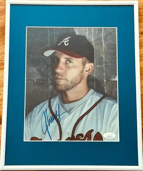 John Smoltz autographed Braves 8x10 photo framed JSA - AutographsForSale.com