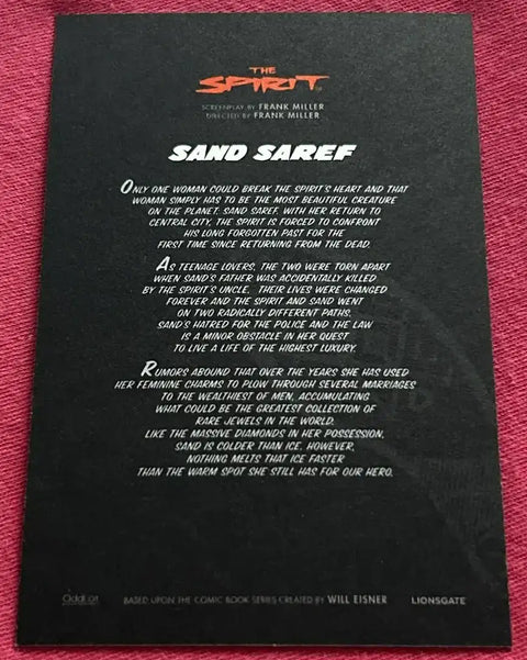 Spirit movie 2008 SDCC card set Scarlett Johansson Eva Mendes Sarah Paulson Jaime King - AutographsForSale.com