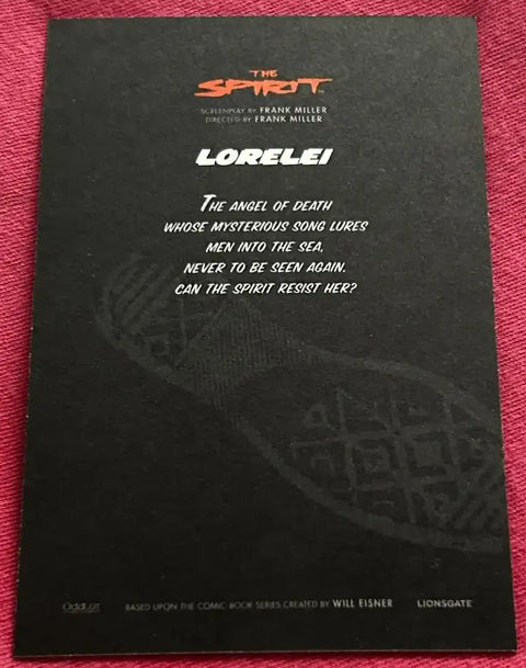 Spirit movie 2008 SDCC card set Scarlett Johansson Eva Mendes Sarah Paulson Jaime King - AutographsForSale.com