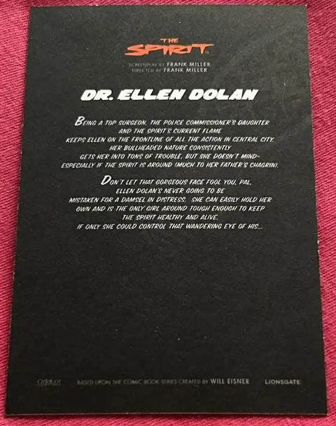 Spirit movie 2008 SDCC card set Scarlett Johansson Eva Mendes Sarah Paulson Jaime King - AutographsForSale.com