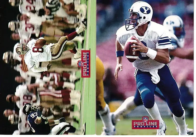2 Steve Young San Francisco 49ers 1993 Pro Line Profiles cards 3 & 8 - AutographsForSale.com
