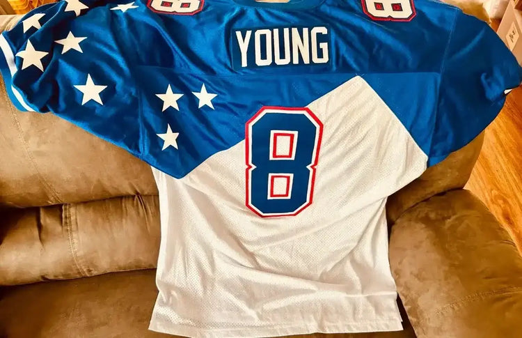 Steve Young 1996 NFC Pro Bowl Mitchell & Ness jersey 49ers - AutographsForSale.com