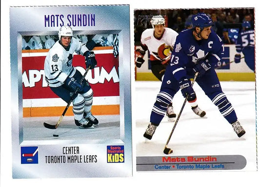 Mats Sundin Toronto Maple Leafs 1997 & 2002 SI for Kids cards - AutographsForSale.com