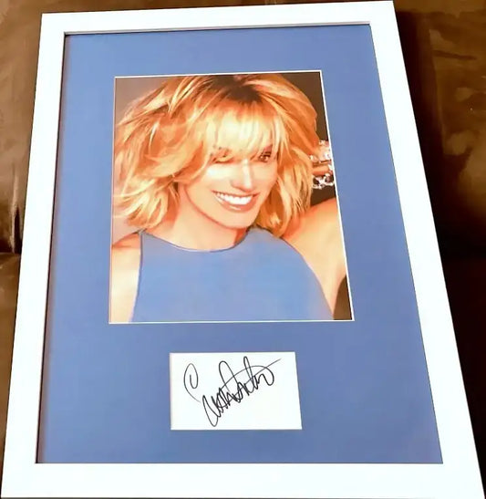 Susan Anton cut autograph framed with 8x10 photo JSA - AutographsForSale.com