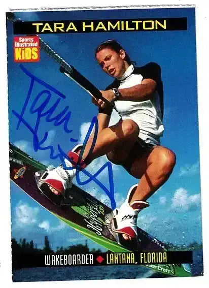 Tara-Hamilton-autographed-SI-for-Kids-card - AutographsForSale.com