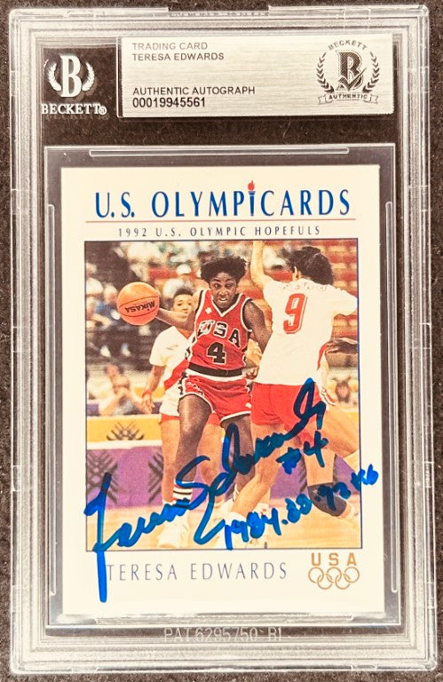 TeresaEdwards1992ImpelBAS_1 - AutographsForSale.com