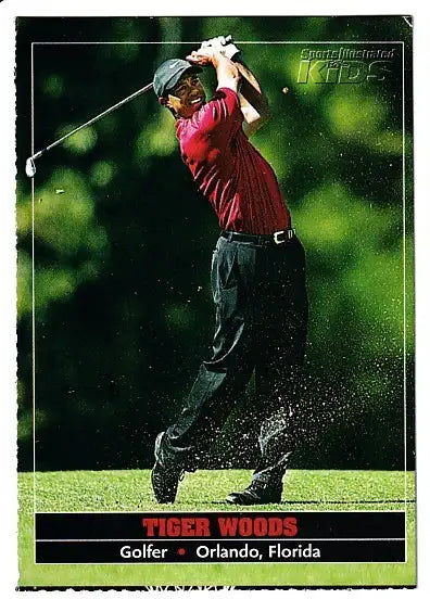Tiger Woods 2005 Sports Illustrated for Kids golf card - AutographsForSale.com